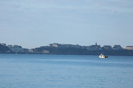 2023 09 15 De Coudeville-sur-Mer à Granville, IMG_5621 Donville-les-Bains, Granville et le cap Lihou depuis Coudeville (pano 5616-5623)